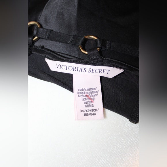 Victoria's Secret Black Jaguar Satin Romper - Picture 13 of 14